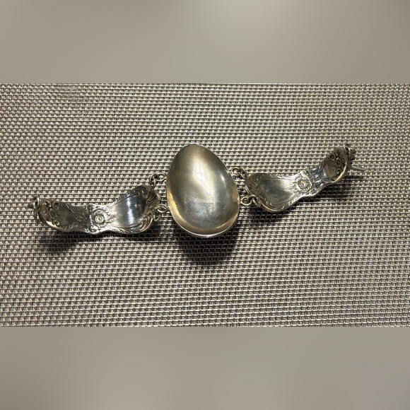 Handmade Silver spoon with abalone shell and sailor closure - Picture 5 of 7